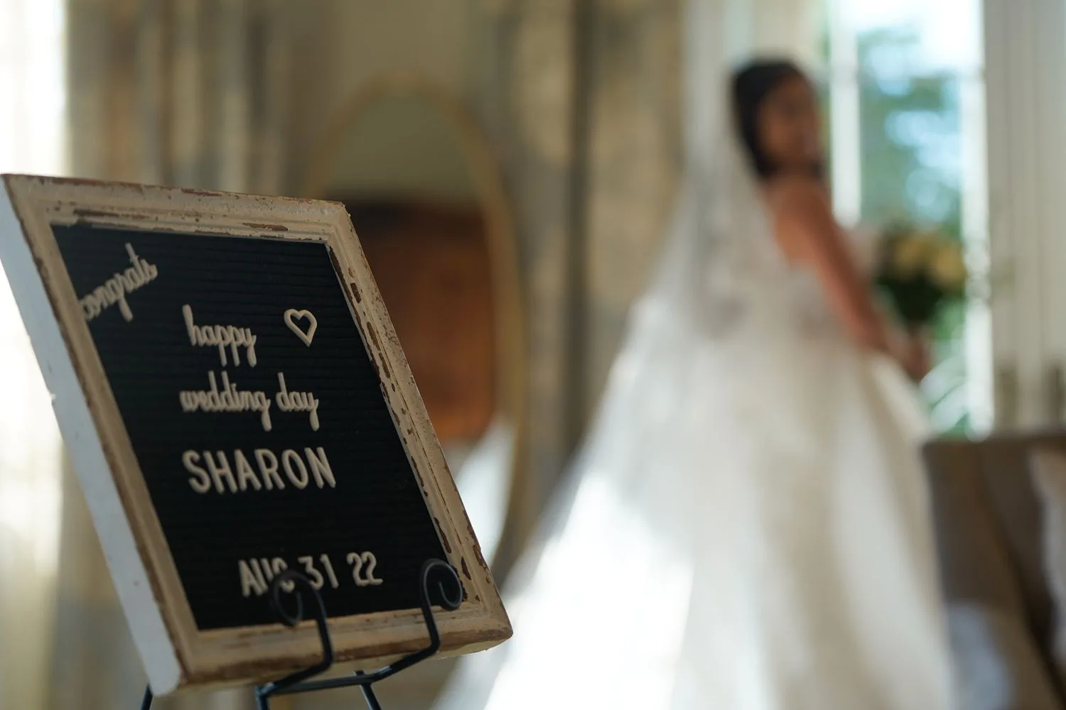 Candid, softly-lit bride portrait indoors on a wedding day in New Jersey — Maximus Visions